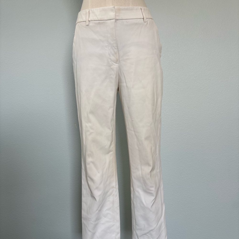 Stylish White Slim Ankle Pants
